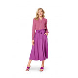 Burda boss 6341 - Hollow folds skirt