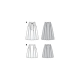 Burda boss 6341 - Hollow folds skirt