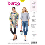 Burda Boss 6345 - Vestido de manga grande