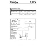 Burda Boss 6345 - Vestido de manga grande