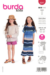 Burda Children's Boss N ° 9247: Vestido y blusa