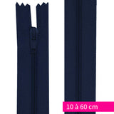 Nylon closure non-separable from 10 to 60 cm midnight blue