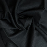 100% black linen