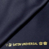 Satin mat touché soie marine