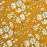 Coton liberty ® Capel jaune moutarde au mètre