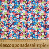 Microfibre imprimée Imaginaire fond bordeaux