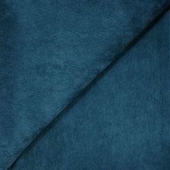 Velours polyester côtelé bleu canard