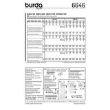 Patron n ° 6646 BURDA: Dress & High Basque