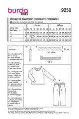 Burda Children's Boss N ° 9250: set de pago