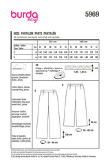 Burda Boss N ° 5969: pantalones