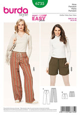 Patrón N ° 6735: pantalones de cordón