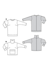 Patron Burda n°5988 : Sweatshirt