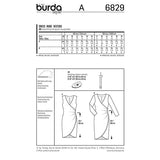 Patron n ° 6829: Draped effect dress